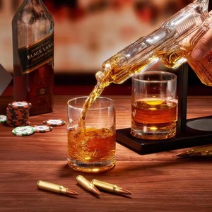 Súng Whiskey Decanter Bộ Với 2 Bullet Kính Cá Nhân Rượu Dispenser Rượu Scotch Bourbon Vodka Quà Tặng Tốt Nhất Cho Cha - Product Image 2