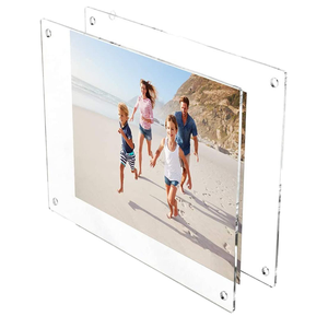 Tùy Chỉnh Hình Ảnh Khung Hai Mặt Từ Acrylic Lucite Không Khung Trong Suốt Khung Vuông Quà Tặng Cho Máy Tính Để Bàn Hiển Thị - Product Image 3
