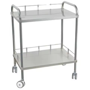 Chariot à instruments en acier inoxydable ADZIA <span class=keywords><strong>Clinic</strong></span> & Hospital, garantie 3 ans Classe I, mobilier hospitalier métallique durable - Product Image 1