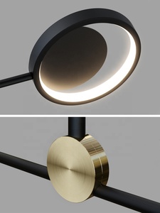 Lámparas Decorativas LED Modernas <span class=keywords><strong>de</strong></span> Color Negro y Dorado, Lámpara <span class=keywords><strong>de</strong></span> <span class=keywords><strong>Techo</strong></span> <span class=keywords><strong>de</strong></span> Lujo <span class=keywords><strong>para</strong></span> Sala <span class=keywords><strong>de</strong></span> Estar - Product Image 4