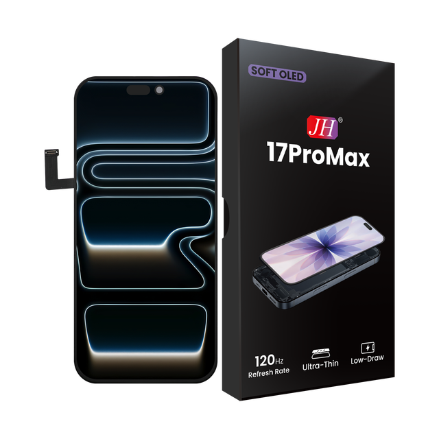 OLED LCD Screen Digitizer Assembly Compatible for IP 17 Pro Max High Brightness Replacement Repair Parts