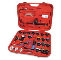 Outil de diagnostic automatique 28 pièces Kit d'outils de testeur de pression de radiateur de refroidissement