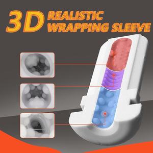 Vente chaude Réel Masturbateur Masculin Électrique TPE Poussée et Sucer Pénis Masseur Machine <span class=keywords><strong>Sex</strong></span> Toy Masturbation Coupe - Product Image 2