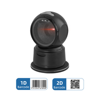 Plataforma de Escaneo Inalámbrica de Escritorio MASUNG, Escáner de Códigos QR 1D/2D de Alta Velocidad con Cabezal Giratorio y Dongle USB para Tiendas y Bibliotecas