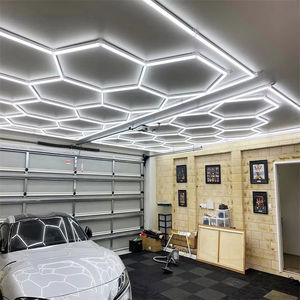 Blanc froid LED applique murale hexagonale réparation de carrosserie plafonnier Garage lampe de travail Tube produit pour l'entretien de la voiture - Product Image 1