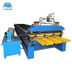 Lian Nai TR4 금속 지붕 타일 루핑 시트 콜드 롤 성형 제조 기계 판매 - Product Image 1
