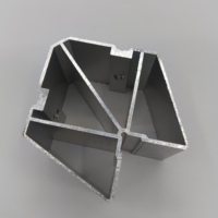 Soporte de Esquina de Aluminio Integrado Moderno y Duradero 6063-T5, Fundido a Presión de 90 Grados con Tornillo para Conexión de Marcos de Ventanas y Puertas