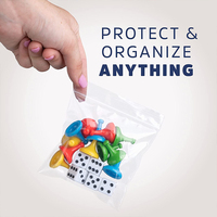 Sacs en plastique transparents refermables à fermeture éclair, petits sacs en polyéthylène à fermeture éclair, mini sacs à fermeture éclair pour impressions, photos, documents, vêtements