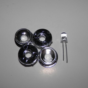 Luz de precaución Lente LED de semáforo de 24mm para Chip LED amarillo redondo de 5mm - Product Image 5