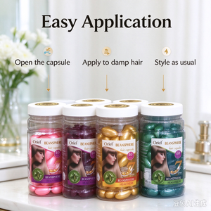 Cápsulas de Gel Suave para el Cabello, 60 Unidades, Suero Vitamínico para Reparar el Cabello Seco y Encrespado, Producto para el Cuidado del Cabello de Salón - Product Image 5