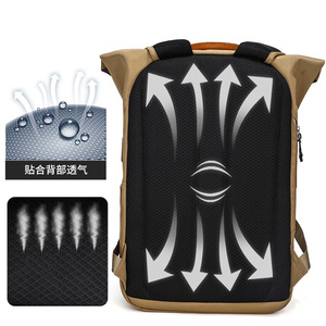 Custom Waterproof Outdoor <b>Laptop</b> <b>Rucksack</b> Roll Top Backpack - Product Image 6