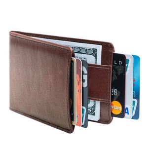 Porte-cartes de crédit personnalisé avec logo, fabrication BSCI, vente en gros, pour homme, style slim et décontracté. - Product Image 1