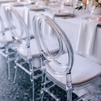 Chaise Chiavari en résine plastique transparente pour événements de mariage – Modèle Phoenix – Disponible sur les marchés en ligne chinois