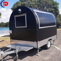 Nouveau design Kiosque à crème glacée Chariot de restauration rapide Hot Dog Taco Camion de restauration rapide Remorque de cuisine mobile