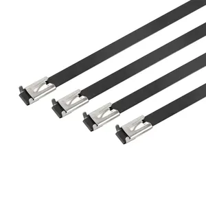 Ladder Type Multi Lock Nylon Coated Stainless Steel Cable Tie