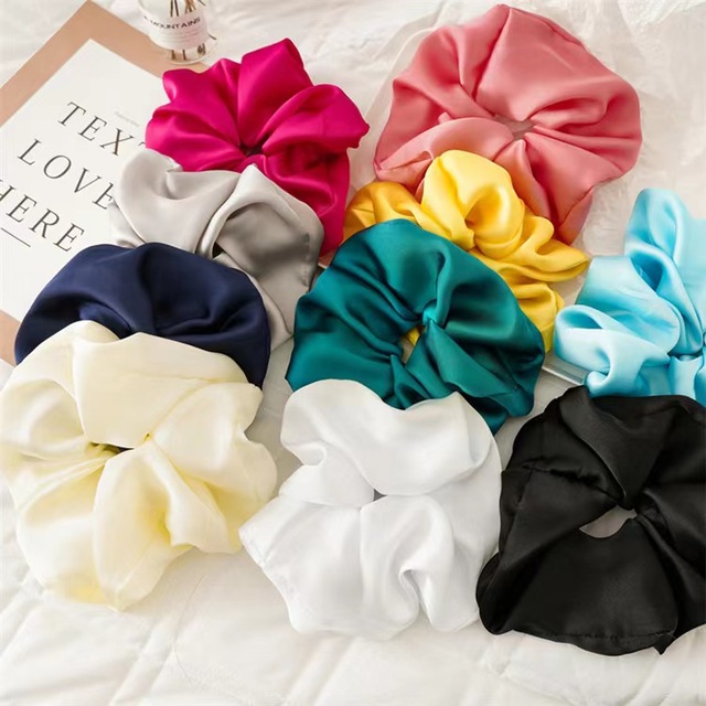 Fashion Hair Scrunchies Silk Satin Scrunchies Great Quality