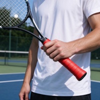 Accessoires de padel OEM, badminton, pickleball, tennis, overgrip de padel, 0,6 mm, PU souple, adhérent, absorbant la transpiration, enveloppe de poignée de raquette