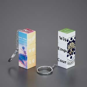 Tùy Chỉnh In Ấn Mini Ma Thuật <span class=keywords><strong>Cube</strong></span> Keychain Trang Trí Quảng Cáo Câu Đố <span class=keywords><strong>Cube</strong></span> Giáo Dục Lưu Niệm Bộ Sưu Tập Quà Tặng Đồ Chơi - Product Image 3