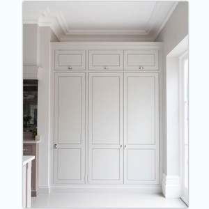 YAMAN <b>Cupboards</b> for Bedroom Wardrobe Free Standing 4 Door Inside Designs Clothes Pvc Modern Closet Solid <b>Wood</b> Wardrobe Custom - Product Image 4