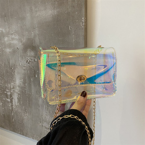 Fashionable Waterproof <strong>Shoulder</strong> <strong>Mobile</strong> <strong>Phone</strong> Messenger <strong>Bag</strong> Colorful Square PU Zipper Closure Polyester Lining Letter Coin Purse - Product Image 3