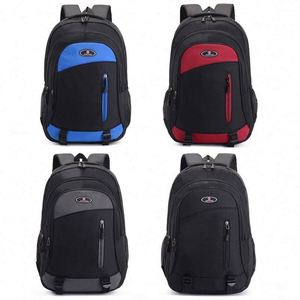 <b>Large</b> Fashion Waterproof <b>School</b> <b>Backpack</b> 17 Inch Nylon Zipper Unisex Teenagers 20-36L Capacity Physiological Curve Back Interior - Product Image 2