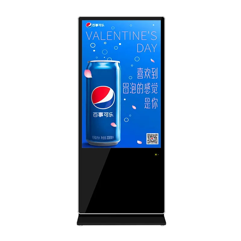 Flughafen 43 Zoll Display-ständer Terminal Tv Led Musik Player Kiosk Werbung Maschine