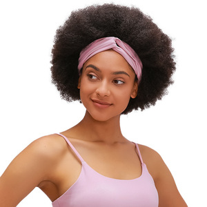 Diadema Deportiva Tiyo de Poliéster Elástico de Alta Calidad en Color Sólido con Diseño Cruzado para Mujer, Ideal para Yoga y Deportes - Product Image 5