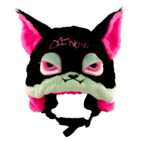 Nouveau modèle 2026 |   Housse de casque de ski unisexe Southern Hemisphere en peluche sombre à motif dessin animé pour décoration Kappa Catwoman Vampire Zombie pour sports d'hiver pour enfants