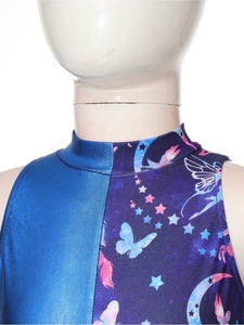 Leotardo elástico de una pieza para niñas de 6 a 16 años, traje de gimnasia para bailar, entrenamiento de ballet, juegos y competencias. - Product Image 3