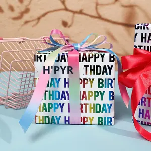 لوحة رسم ملونة بختم ساخن لعيد الحب وأعياد الميلاد، لفة كبيرة الحجم بنقاط ونجوم بنفسجية حالمة - Product Image 3