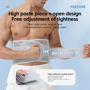 Cinturón de Levantamiento de Pesas Ligero, Transpirable y Antideslizante con Cuatro Placas de Acero, Soporte Lumbar <span class=keywords><strong>para</strong></span> Protección Deportiva, Grado Médico - Product Image 2