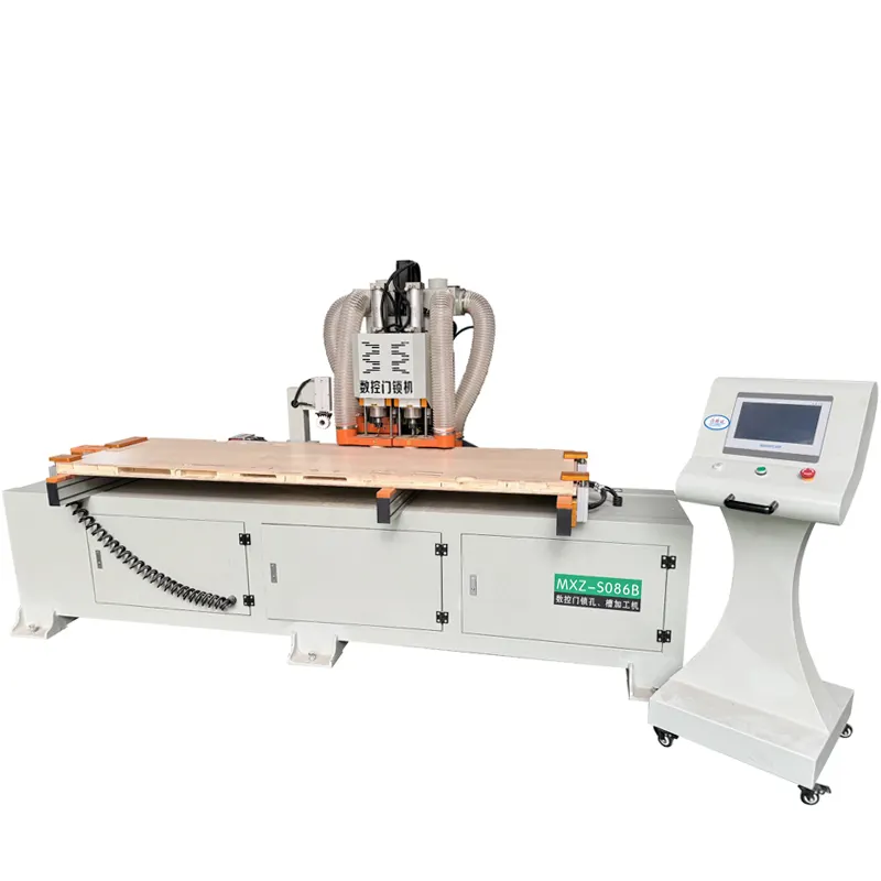 Cnc Cửa Khóa lỗ khoan bản lề nhàm chán máy cửa lỗ khía Máy Khóa lỗ mortising máy