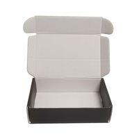 Boîte en carton ondulé personnalisée de style dossier pour robes, chaussettes, avec pelliculage brillant, logo personnalisé, emballage biodégradable, cadeaux
