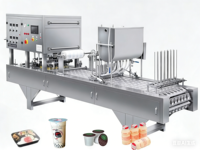 Machine de scellage automatique de gobelets YUTE 2025 avec PLC, certifiée CE, personnalisable pour toutes les tailles de gobelets, eau pure, liquides visqueux