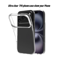 Coque de téléphone en TPU cristalline pour iPhone Housse de téléphone portable pour iPhone 17 Pro Max coque en TPU