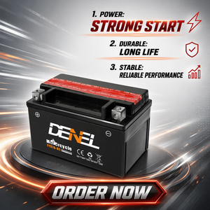 Batterie au plomb scellée AGM DENEL YTX7A-BS 12V 7Ah, nouveau <span class=keywords><strong>prix</strong></span> de gros compétitif pour scooter d'outre-mer - Product Image 1
