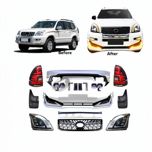 Accessoires de voiture Maictop Conversion Modellista Bodykit Facelift Pare-chocs avant arrière pour <span class=keywords><strong>toyota</strong></span> land cruiser <span class=keywords><strong>prado</strong></span> 120 2003-2009 - Product Image 1