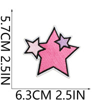 Patchs brodés personnalisés rose Y2K, motifs mignons gothiques, cœur d'alien, papillon, à appliquer thermocollants ou à coudre sur vêtements et sacs, vente en gros, OEM, lot en vrac