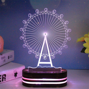 Exquisite 3D Night Light Bedroom Decoration Lights Novelty Pattern Elk Christmas Theme Birthday Gift - Product Image 4