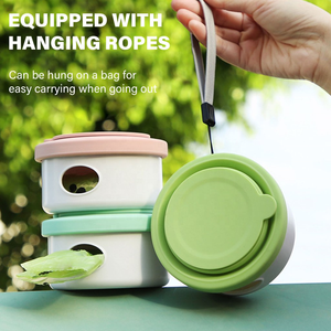 Récipient d'alimentation polyvalent 3 en 1 pour animaux de compagnie, en silicone souple et flexible, multifonctionnel pour chien, chat, voyage en plein air, nourriture, eau, friandises - Product Image 5