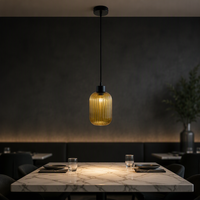 Lustre Suspendu Nordique Moderne en Verre pour Éclairage Intérieur