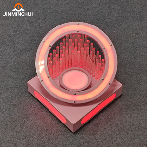 OEM Metal Crystal Pillar Whisky Vodka LED Botella Soporte de exhibición Barra de forma redonda Herramienta para <span class=keywords><strong>VIP</strong></span> Publicidad Discoteca Uso - Product Image 4
