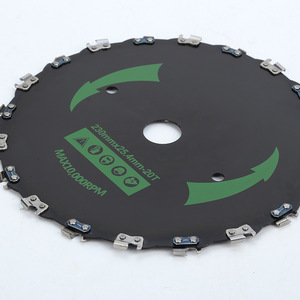 Lame de coupe d'arbre universelle, petit taille-haie, accessoires de <span class=keywords><strong>tondeuse</strong></span> à gazon, débroussailleuse, lame de scie à chaîne en acier inoxydable de 9 pouces - Product Image 5