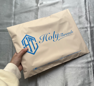 ซองพลาสติกพีชแบบกำหนดเองพร้อมพิมพ์สีน้ำเงิน - ถุงกันน้ำสำหรับจัดส่งเสื้อผ้าและแบรนด์ไลฟ์สไตล์ - Product Image 6