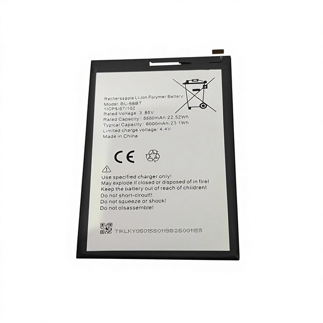 Factory Price BL-58BT 6000mAh Mobile Phone Battery for Spark 6 air Pouvoir 4pro Cell Phone Battery