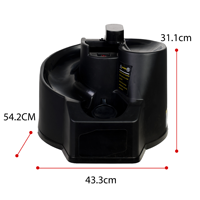 Machine de lancer automatique de baseball KSE KSE-145 en plastique noir pour entraînement en extérieur, adaptée aux balles souples et dures