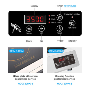 Table de cuisson à <span class=keywords><strong>induction</strong></span> multifonctionnelle commerciale et domestique 3500W 220V haute puissance avec certificat CE - Product Image 3