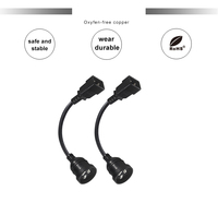 Câble d'alimentation 220V pour appareils électroménagers avec prise australienne 3 broches mâle et prise IEC femelle IP11, cordon d'extension C20, approuvé SAA