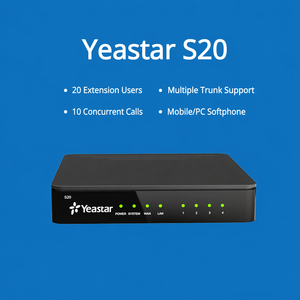 Système téléphonique IP VoIP Yeastar S20 pour petites entreprises - Prise en charge de 20 utilisateurs d'extension, 10 appels simultanés, 20 lignes SIP - Product Image 5
