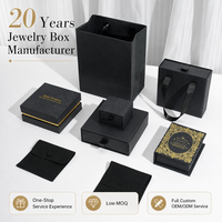 Usine sur mesure pour boîtes à bijoux de luxe léger, avec 20 ans d'expérience, boîtes cadeaux en papier pour colliers de perles, pierres précieuses et cristaux
